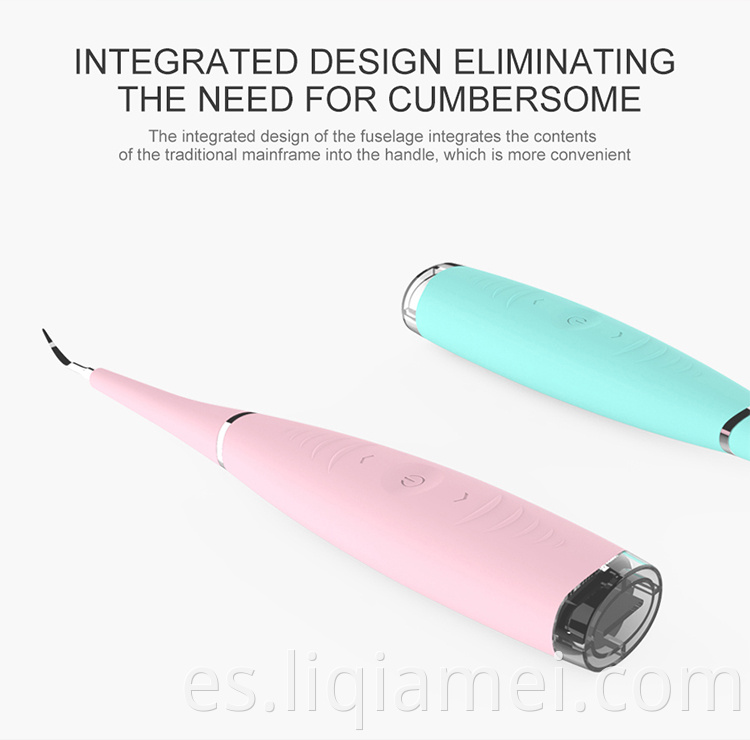 Mini limpiador de dientes eléctricos ultrasónicos Máquina de limpieza de dientes impermeables portátiles portátiles